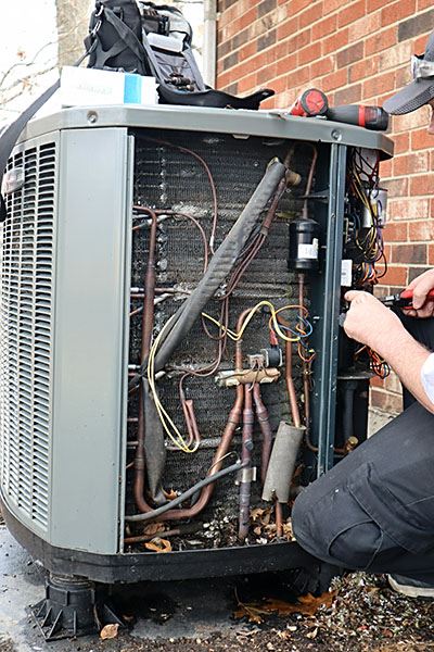 Service repair on a unit